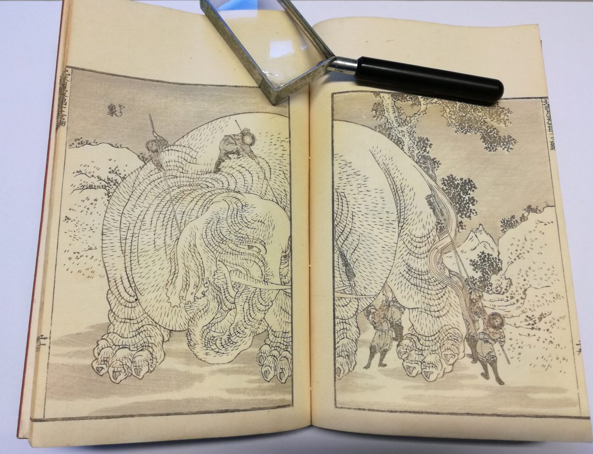 Manga Hokusai katsushika xilografia